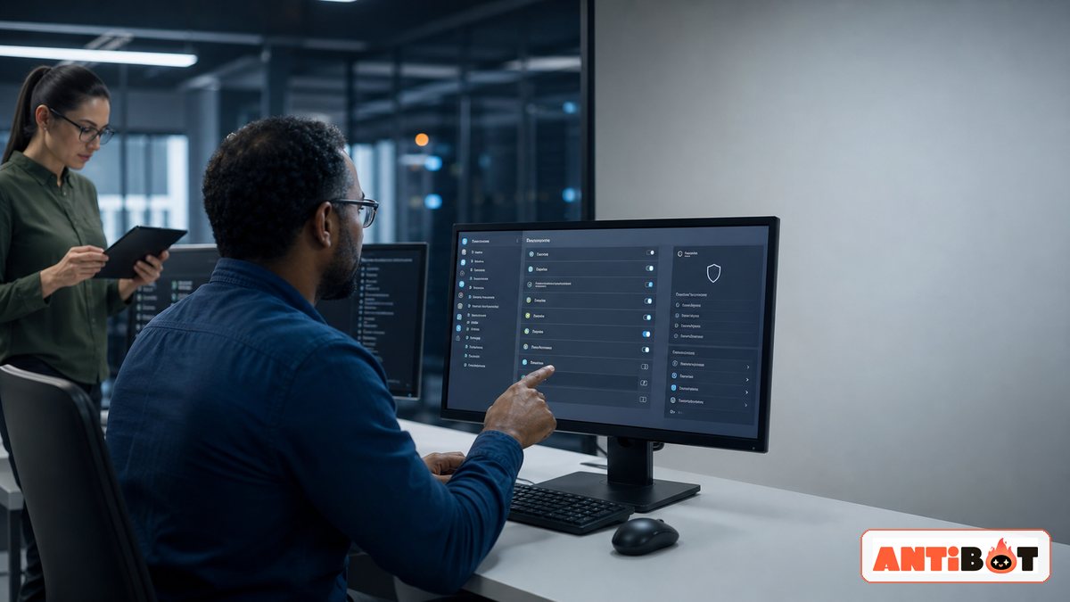 Administrator setting up AI chat Discord permissions