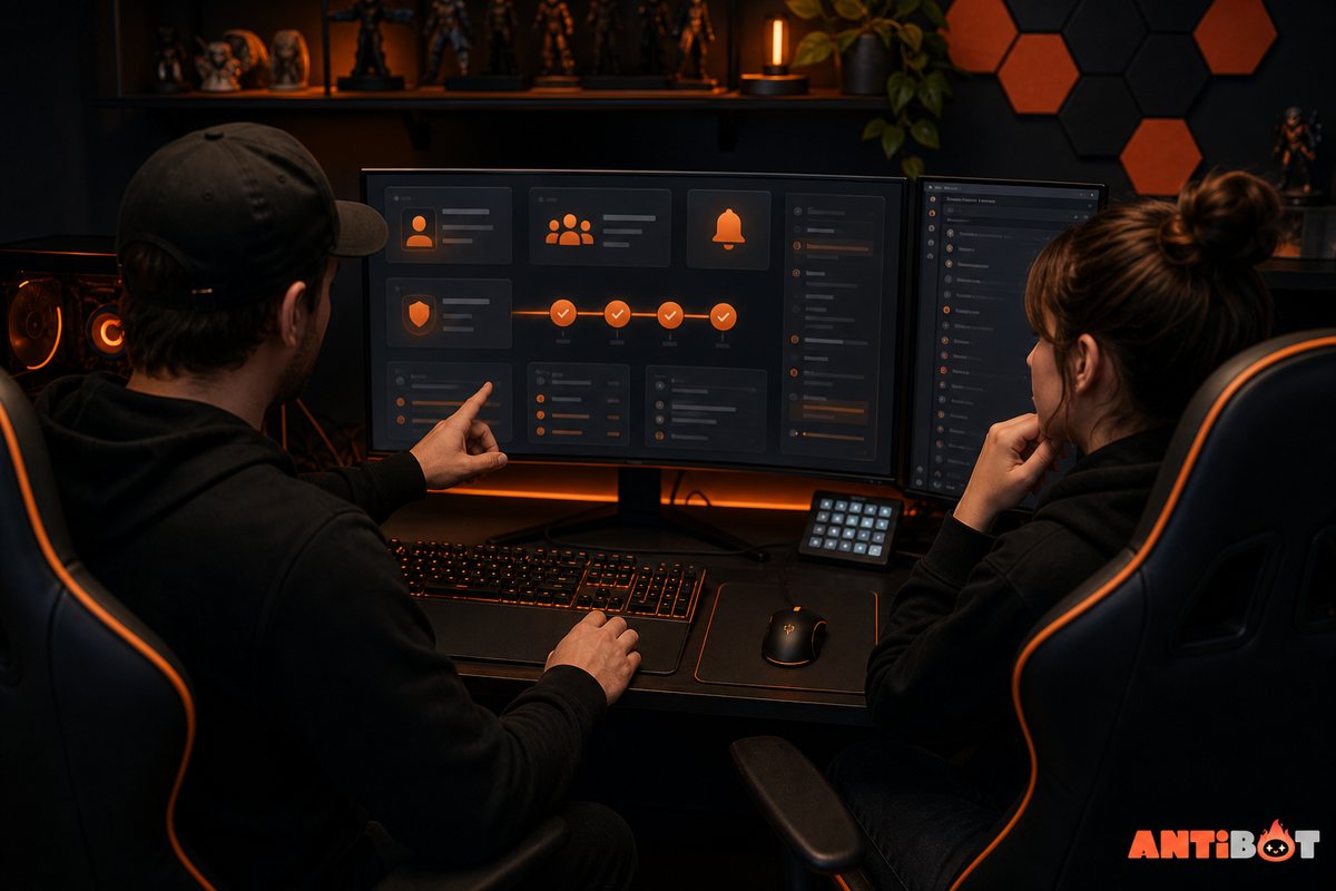 Antibot helping moderators launch a gaming bot stack
