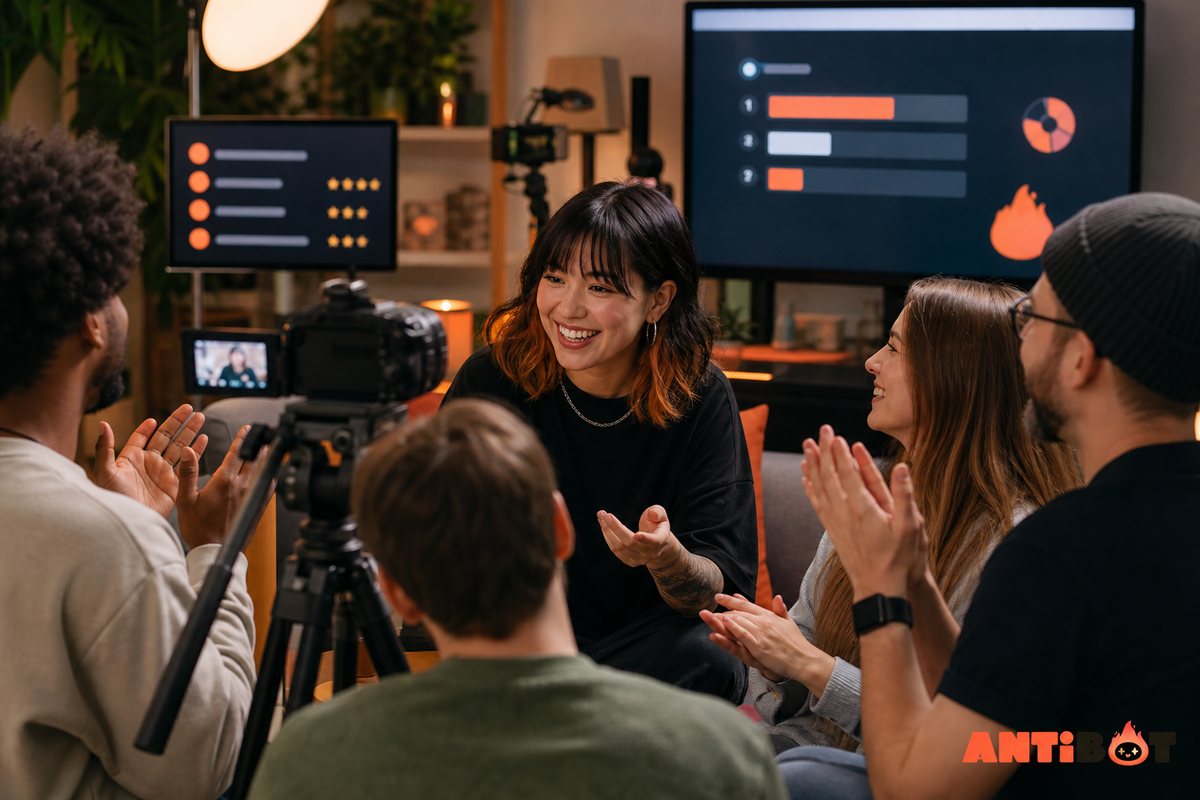 Discord engagement bot turning viewers into participants
